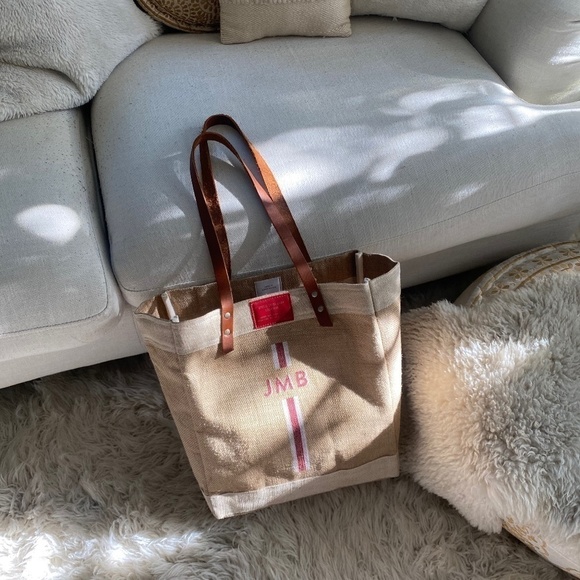 Apolis Handbags - APOLIS canvas bag with leather straps